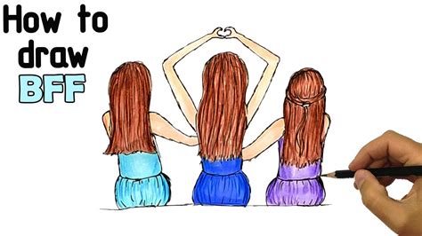 bff pictures to draw|bff easy cute drawings.